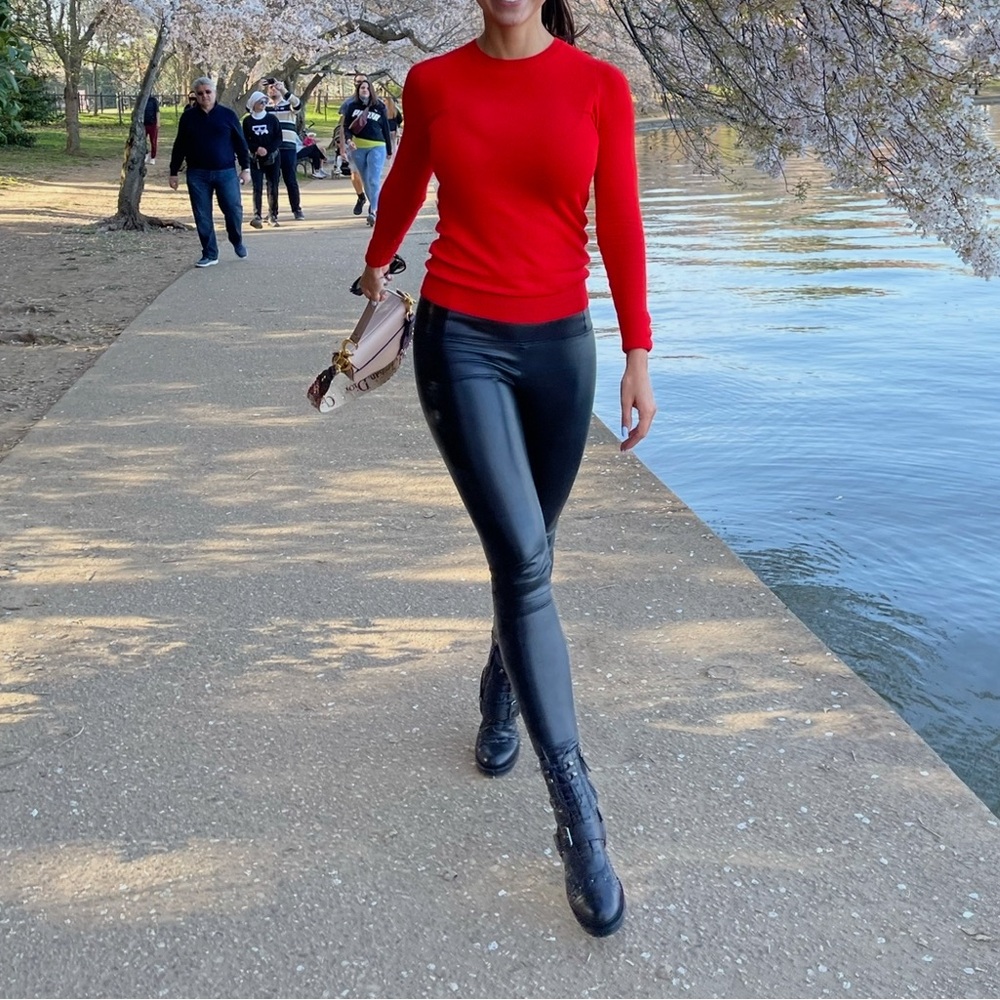 Zara Women's Red Long Sleeve Top - Picture 5 of 7
